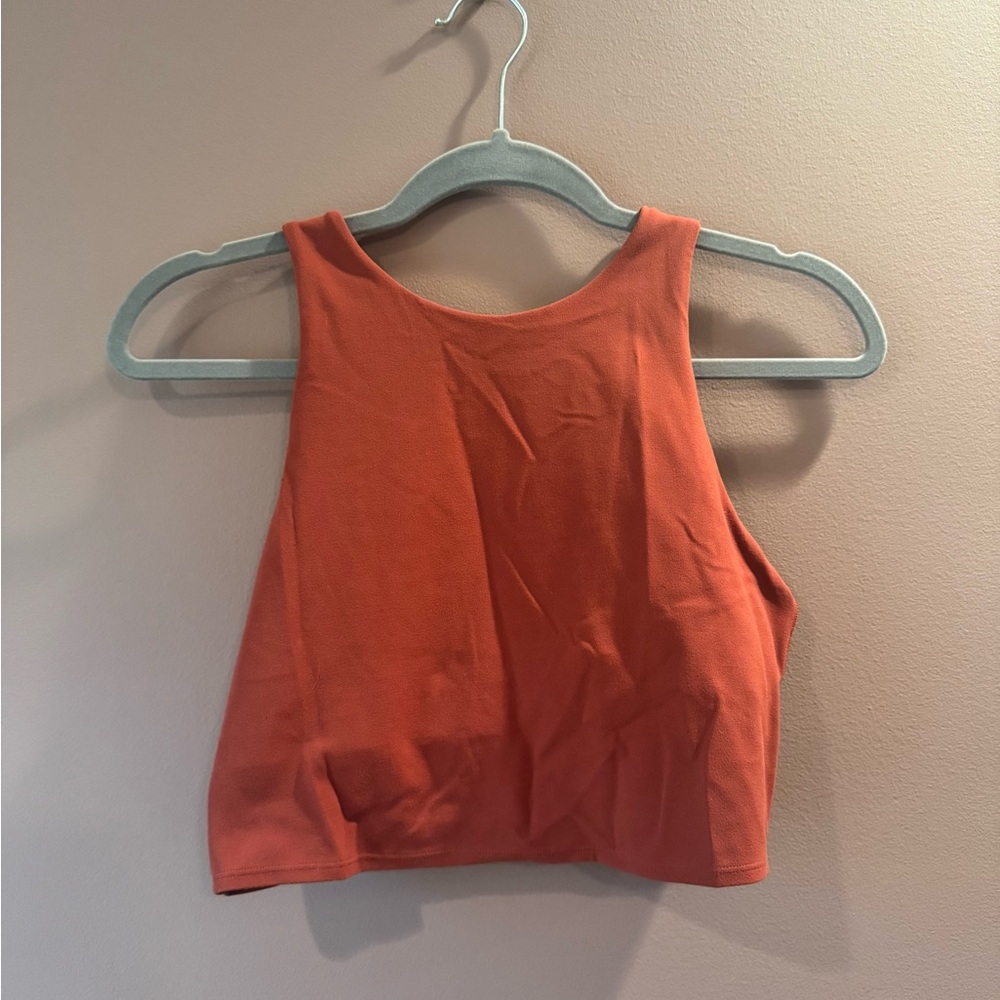 Athleta Med Vibrant Orange Active Sports Bra